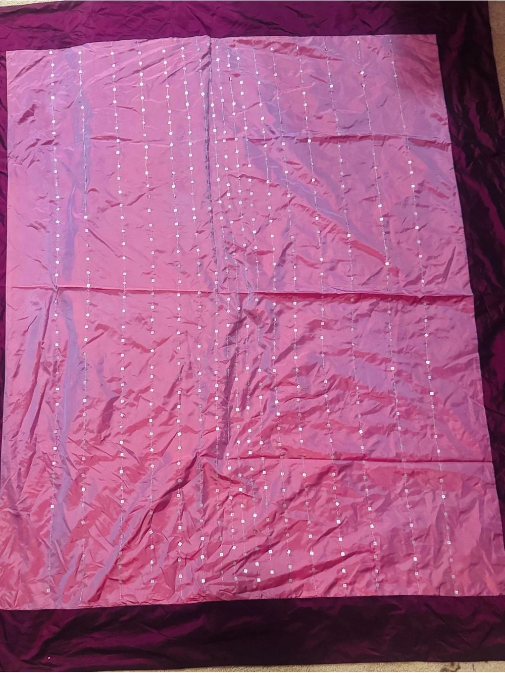 Elegant Pink and Plum Bedding Throw Blanket